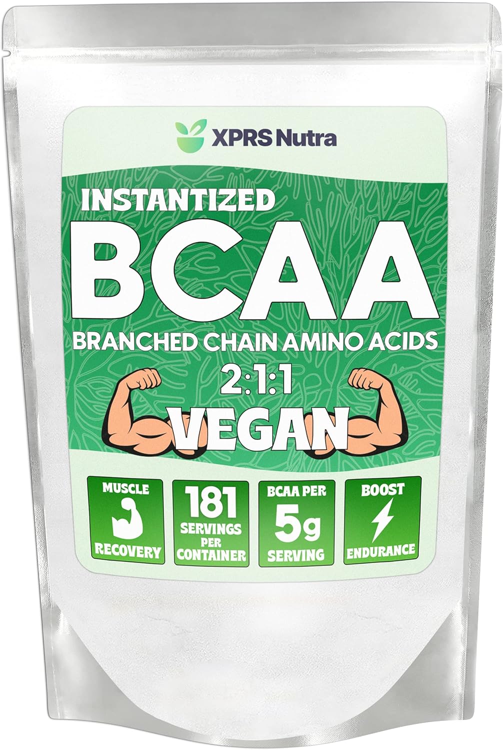 Unflavored BCAA Powder for Men and Women - 2lb Amino Acid Supplement for Gym Recovery