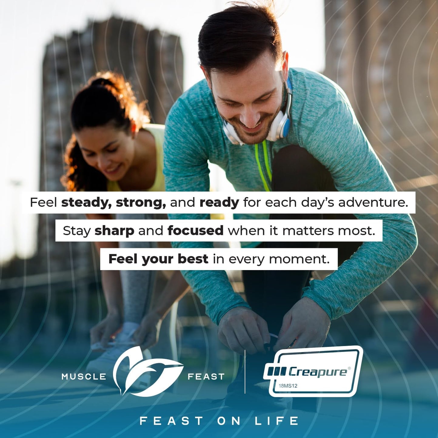 Unflavored Creapure Creatine Monohydrate Powder for Muscle Growth & Recovery - Vegan, Keto & Gluten-Free - 300g