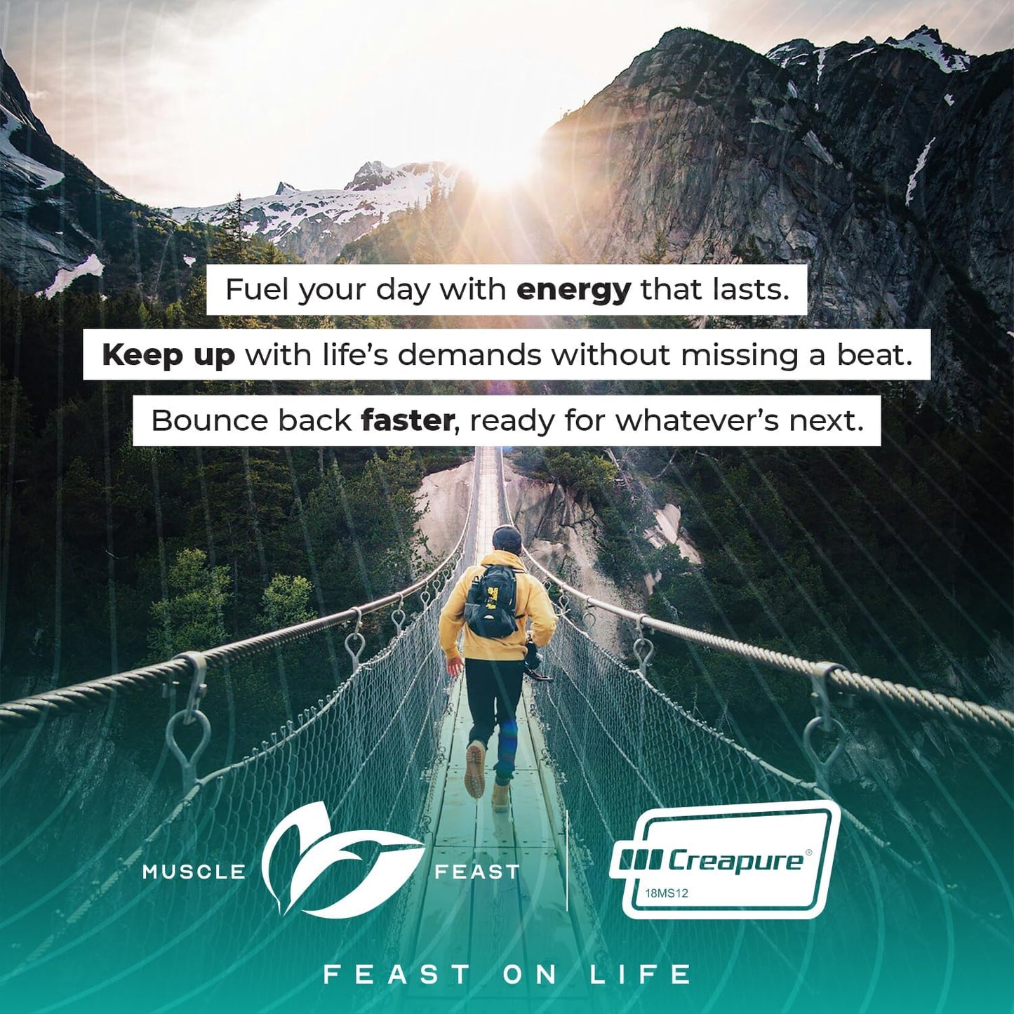 Unflavored Creapure Creatine Monohydrate Powder for Muscle Growth & Recovery - Vegan, Keto & Gluten-Free - 300g