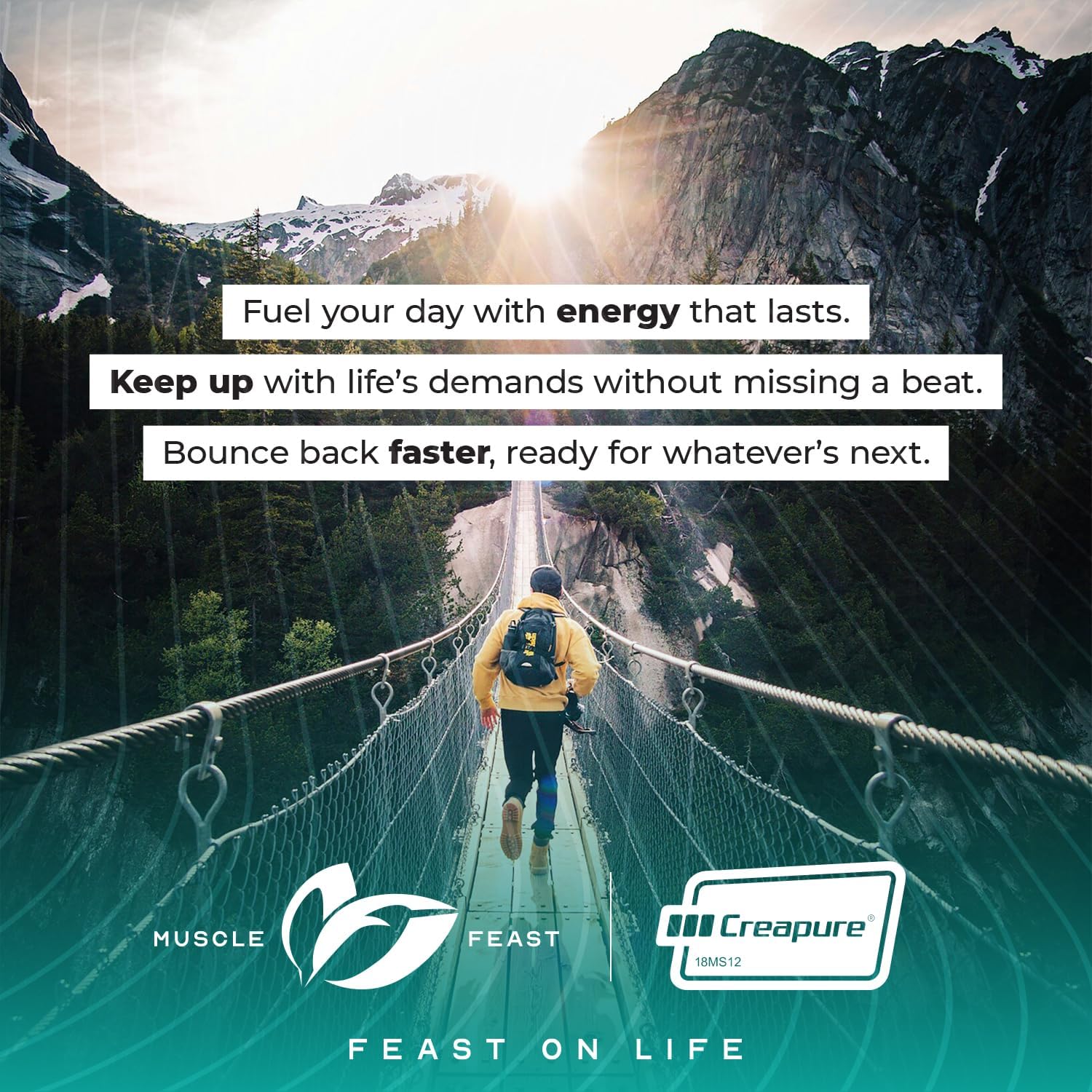 Unflavored Creapure Creatine Monohydrate Powder for Muscle Growth & Recovery - Vegan, Keto & Gluten-Free - 300g