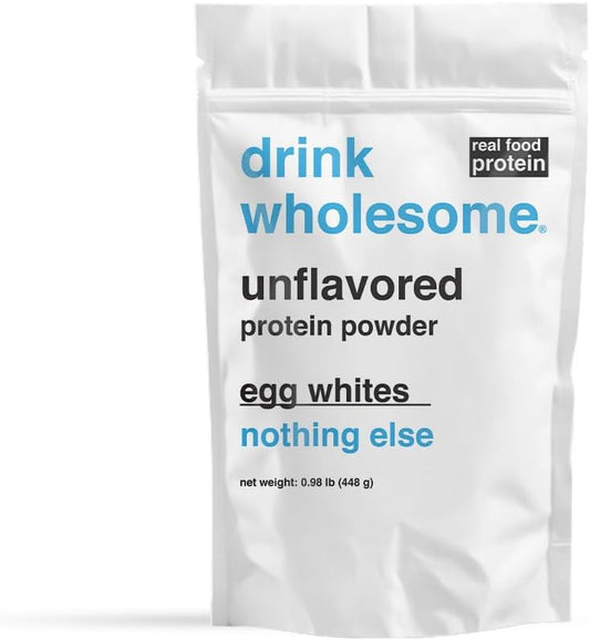 Unflavored Egg White Protein Powder for Sensitive Stomachs - Gut Friendly, Low FODMAP, Dairy & Lactose Free - Carnivore & Paleo - Safe for Kids & Seniors