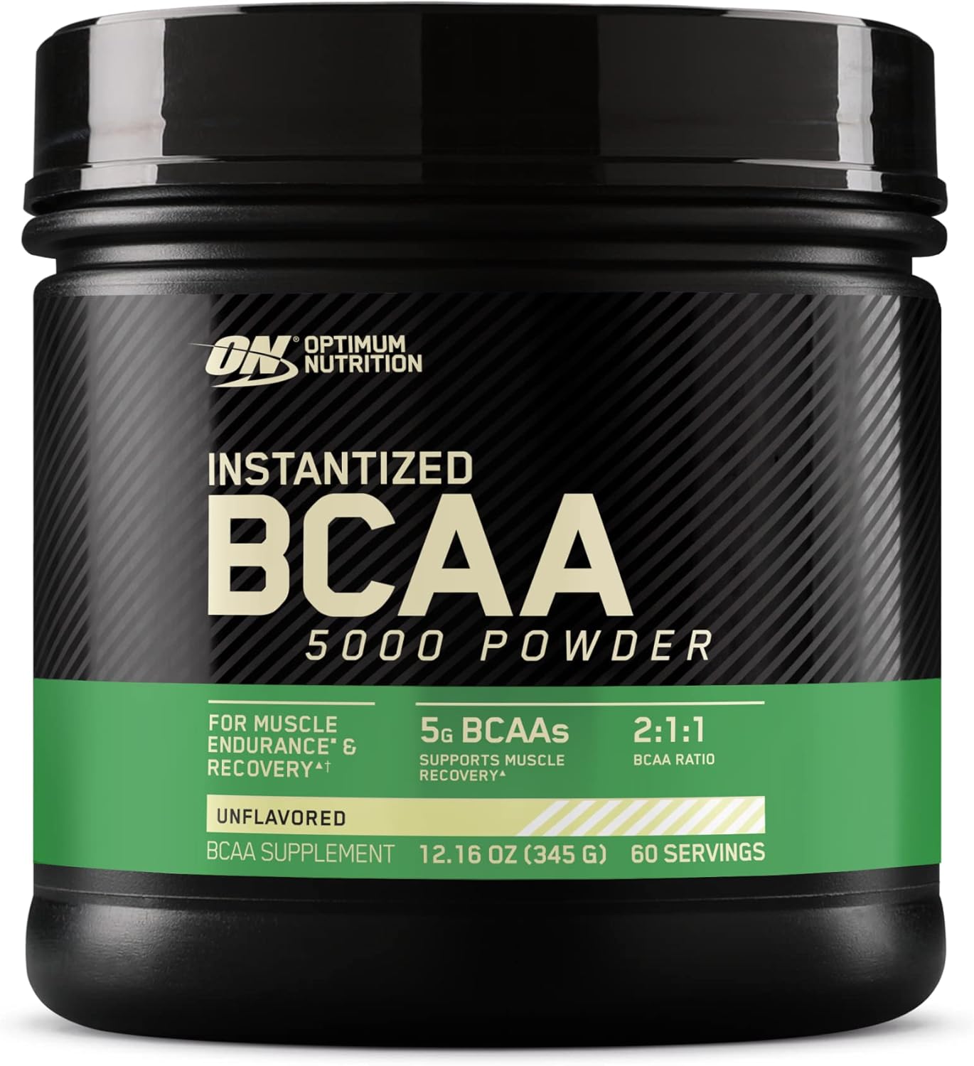 Unflavored Optimum Nutrition BCAA Powder - 5000mg, Keto-Friendly, 60 Servings