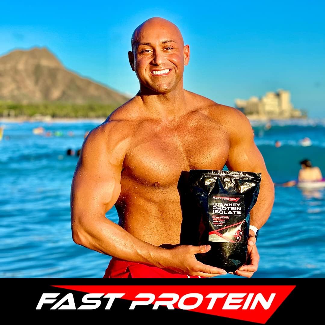 Unflavored Whey Isolate Protein Powder with 30G Protein - 2 LB Size for Fast Results