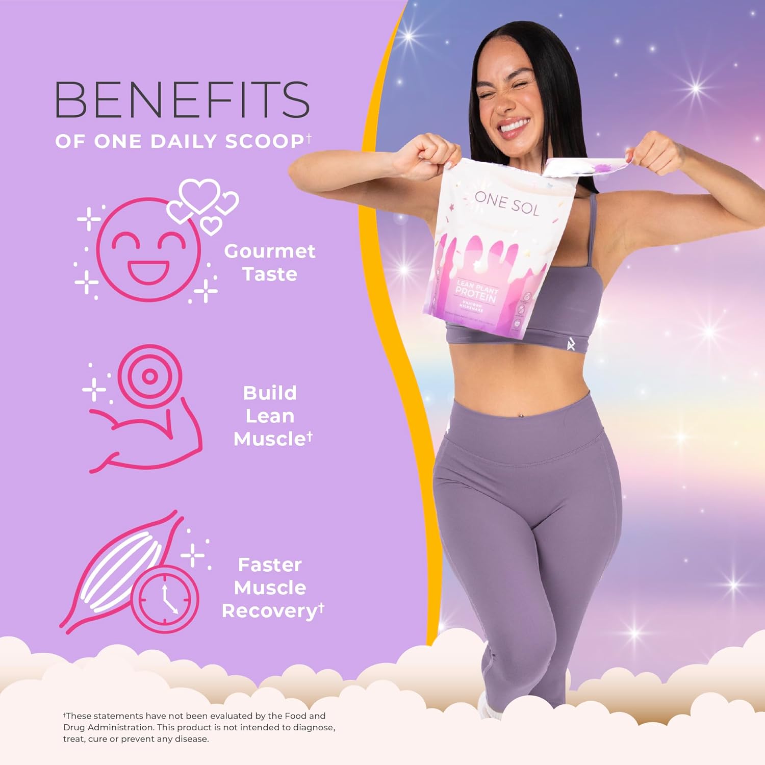 Unicorn Milkshake Plant-Based Protein Powder - Lean, Low Carb, Gluten Free, Lactose-Free, No Sugar Added, Soy Free, Non-GMO - Vegan Friendly Formula with No Bloating