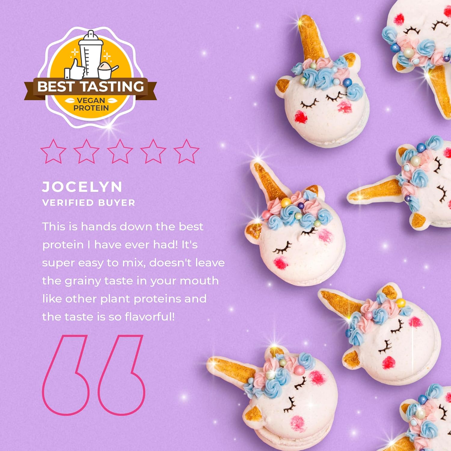 Unicorn Milkshake Plant-Based Protein Powder - Lean, Low Carb, Gluten Free, Lactose-Free, No Sugar Added, Soy Free, Non-GMO - Vegan Friendly Formula with No Bloating