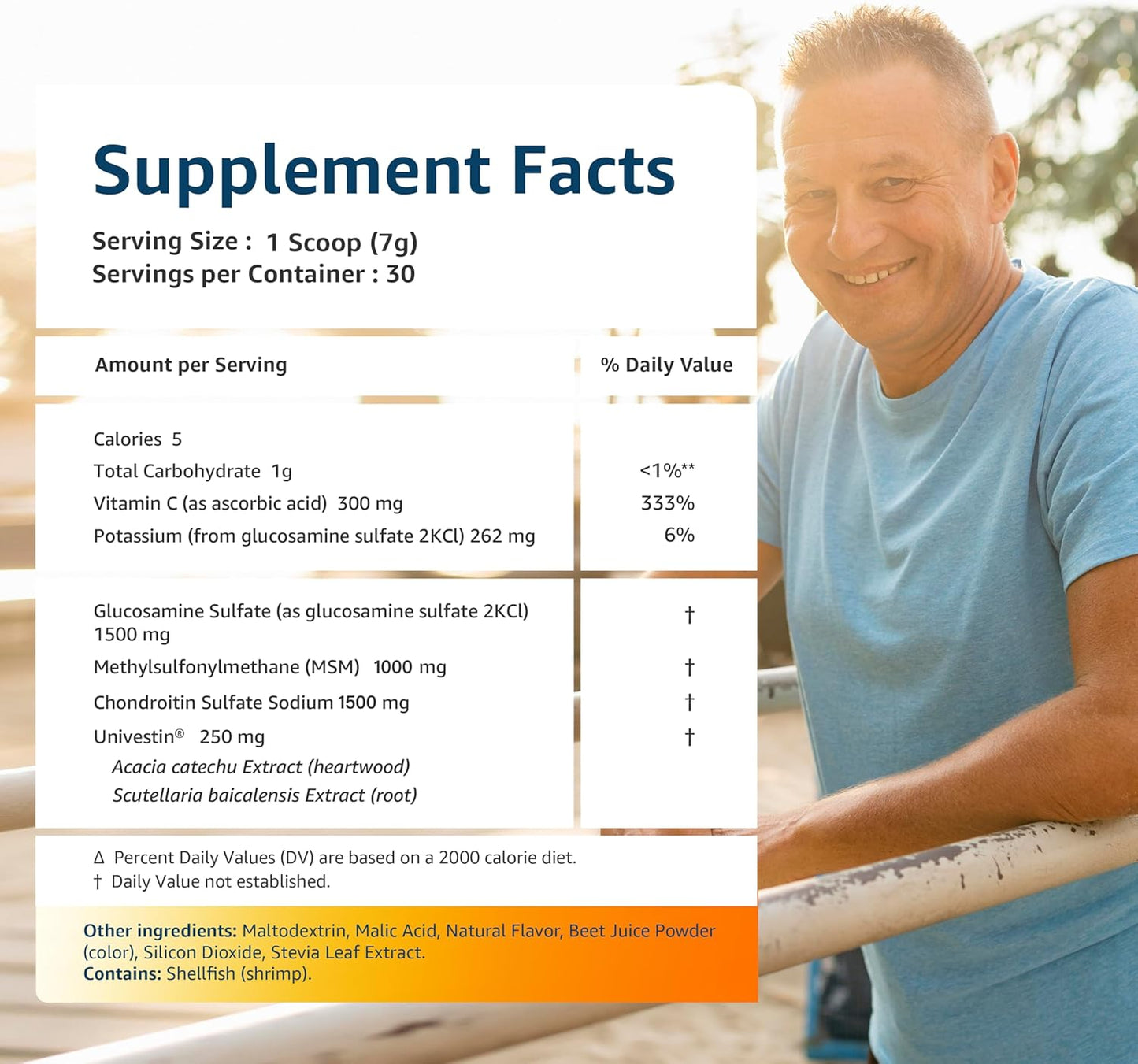 Univera RegeniCARE Mango Canister: Glucosamine, Chondroitin, MSM, Univestin - Supports Joint Health, FSA HSA Eligible - 30-Day Supply