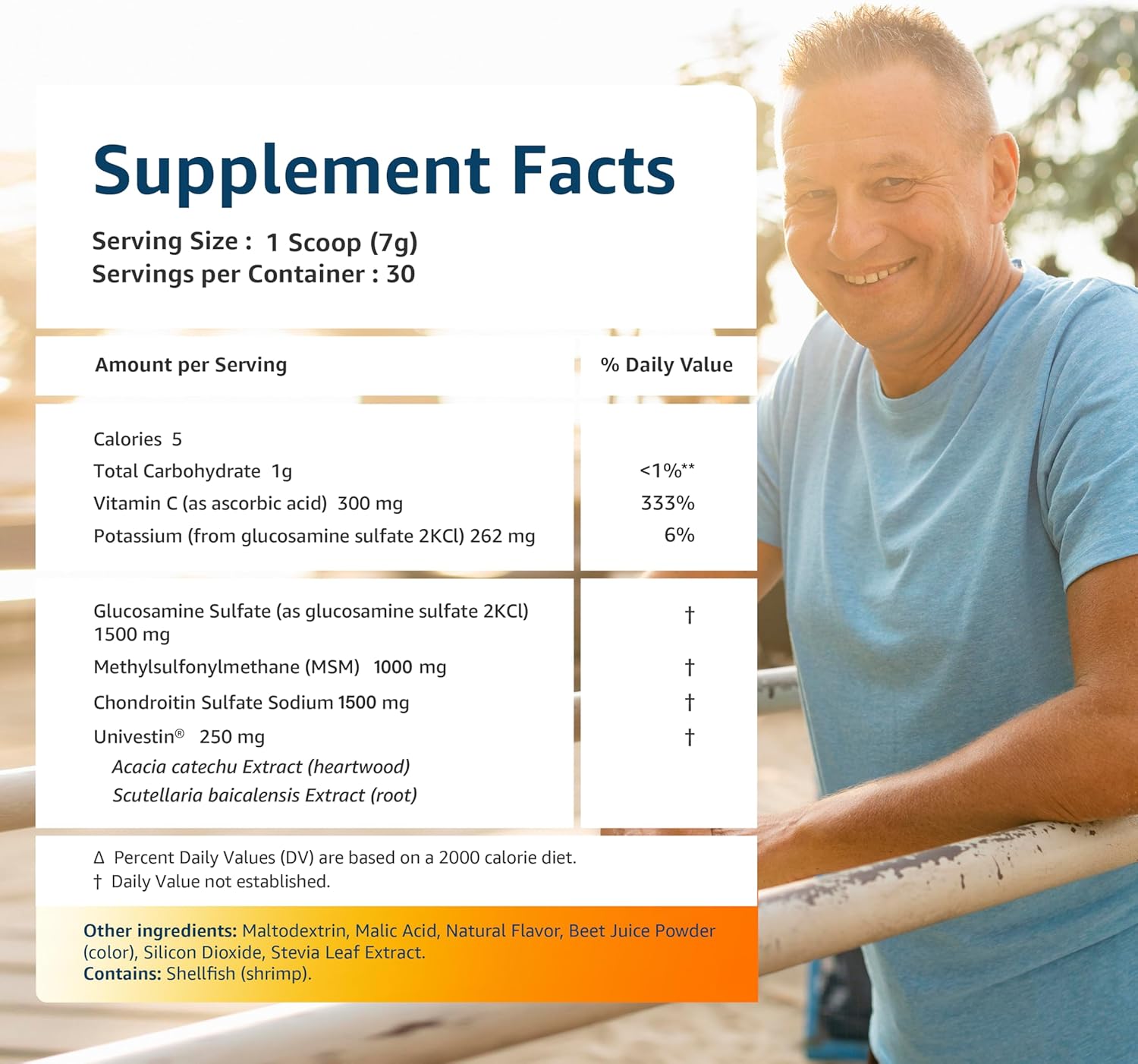 Univera RegeniCARE Mango Canister: Glucosamine, Chondroitin, MSM, Univestin - Supports Joint Health, FSA HSA Eligible - 30-Day Supply