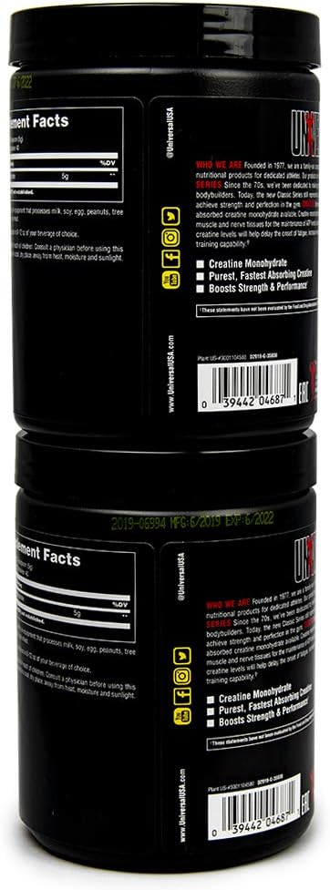 Universal Nutrition Creatine Powder - 200 Grams - Muscle Building Supplement