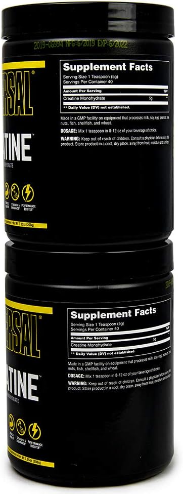 Universal Nutrition Creatine Powder - 200 Grams - Muscle Building Supplement