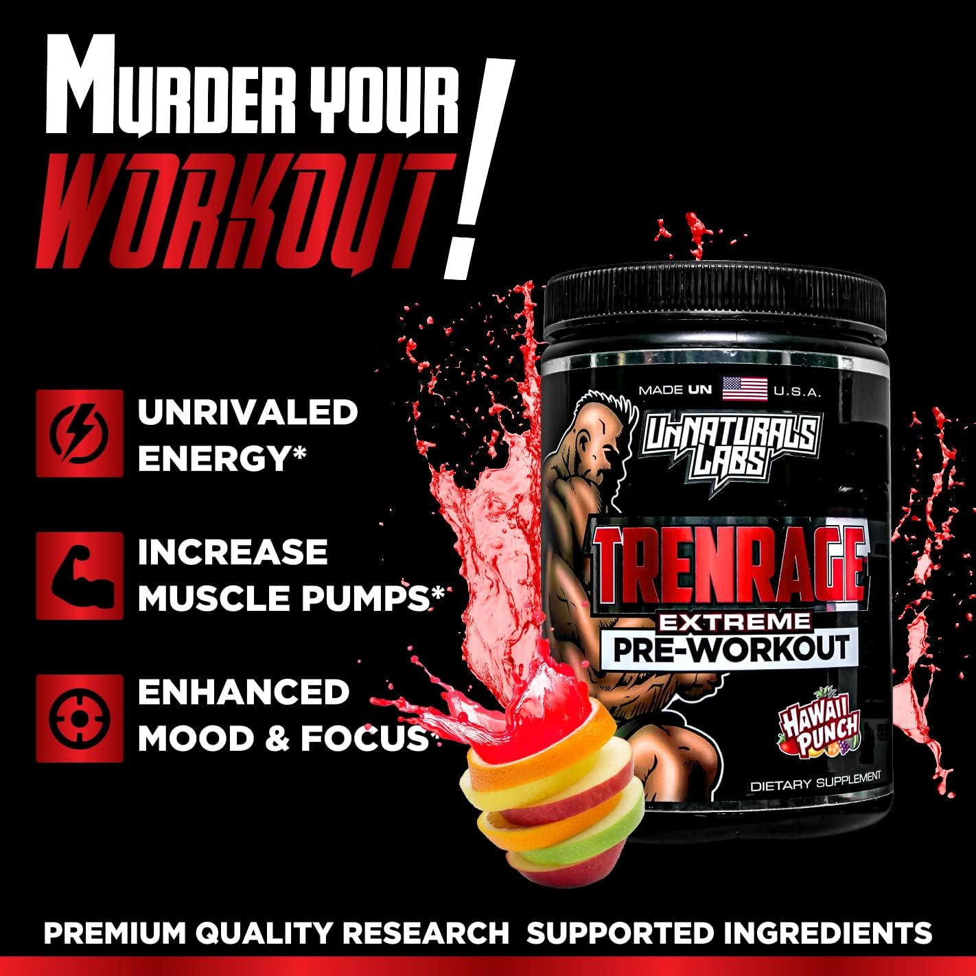 UnNaturals Labs Trenrage: Powerful Trenbolone Supplement for Muscle Growth and Strength