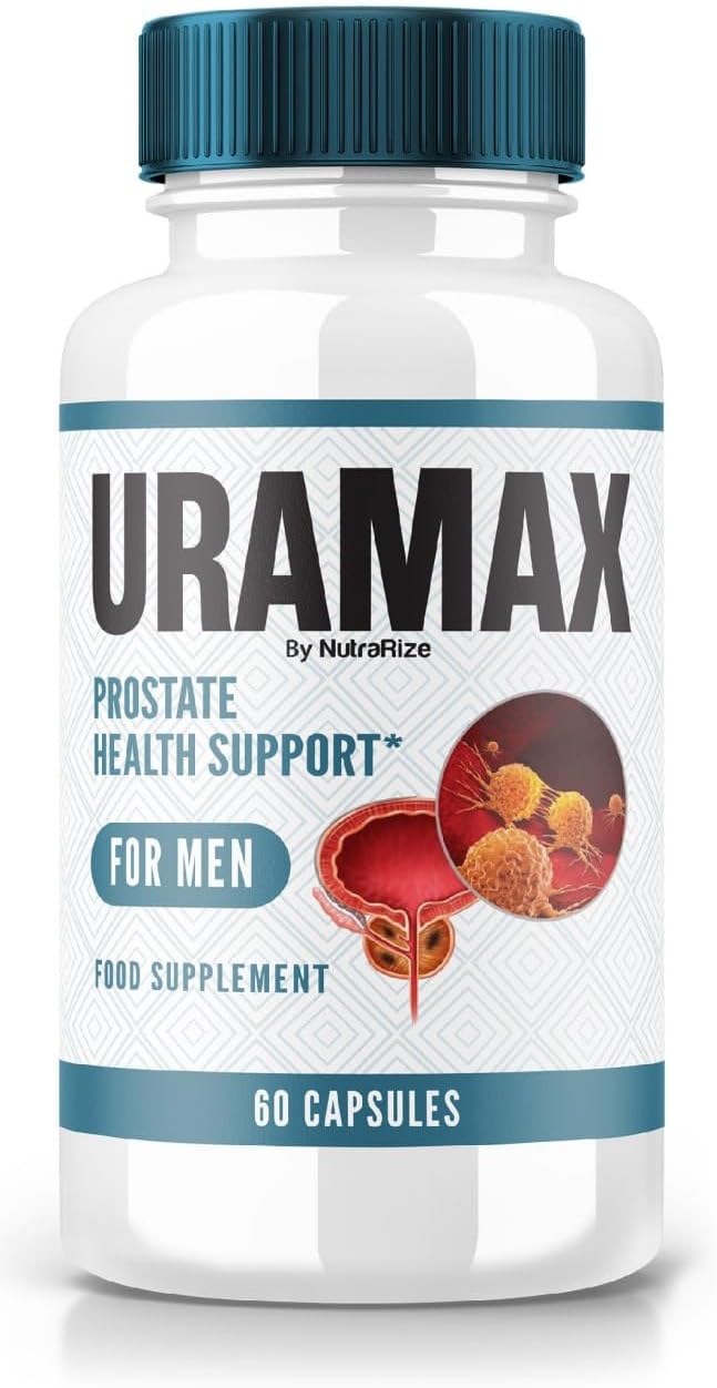 Uramax Prostate Health Support Capsules - All-Natural Supplement for Stamina and Energy - 60ct