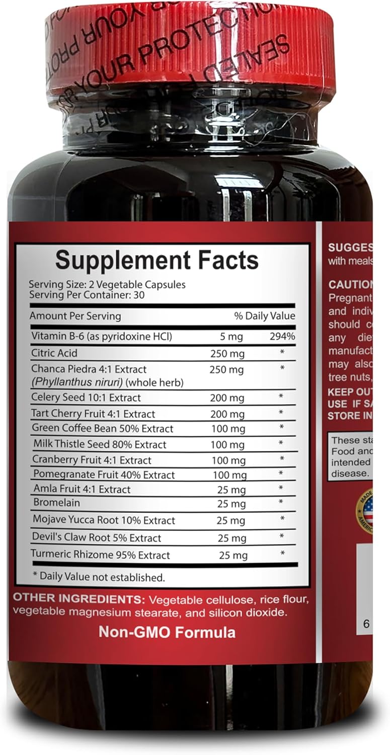 Uric Acid Balance Support: Tart Cherry & Green Coffee Beans Formula - 2 Bottles