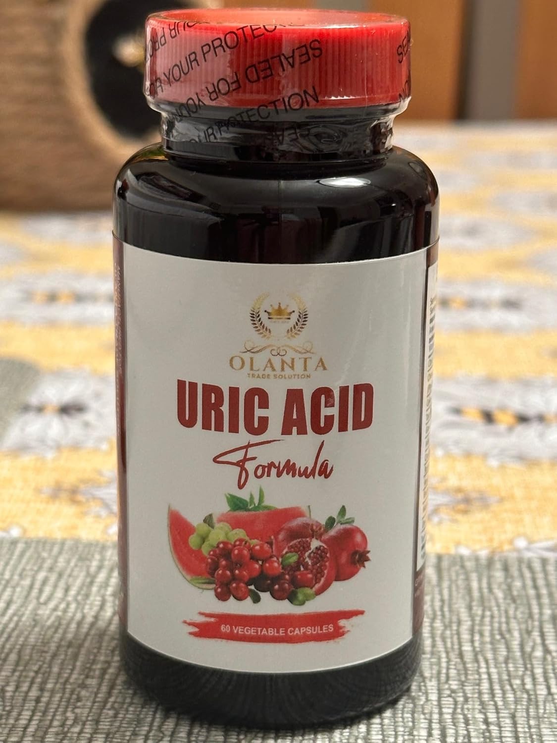 Uric Acid Cleanse Formula Capsules - Water Retention Relief with Celery Seed Extract, Milk Thistle, Turmeric - 60 Capsules