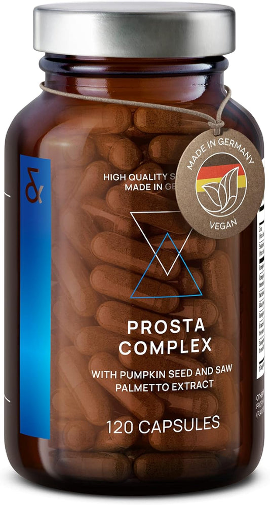 Urinary Health Support Supplement for Men - Prostate Health Formula with Saw Palmetto, Pumpkin Seed, Black Garlic, Nettle Extract, Zinc & Selenium - 120 Capsules