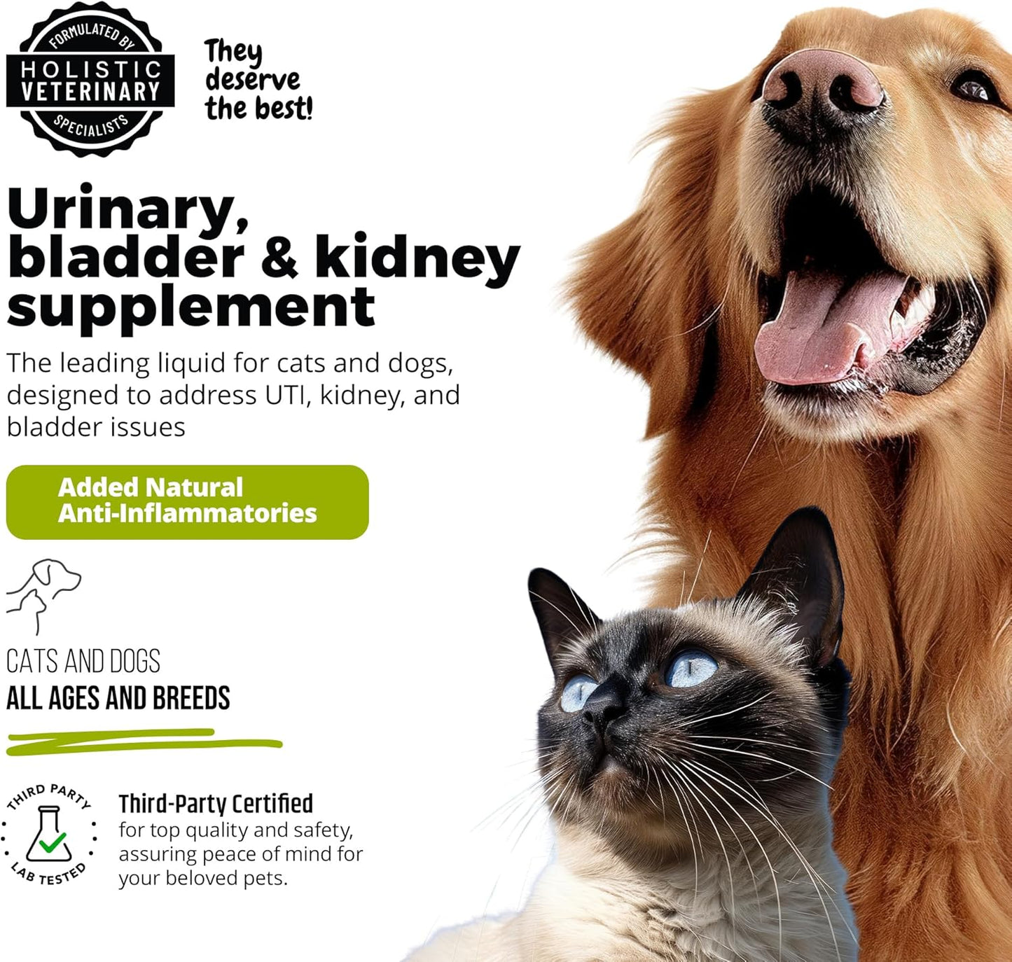 UroMAXX Urinary Tract Treatment for Cats & Dogs - Bladder & Kidney Support - Liquid Cranberry & Glucosamine - Chicken Flavor - 6 oz Bottle, 2 Pack