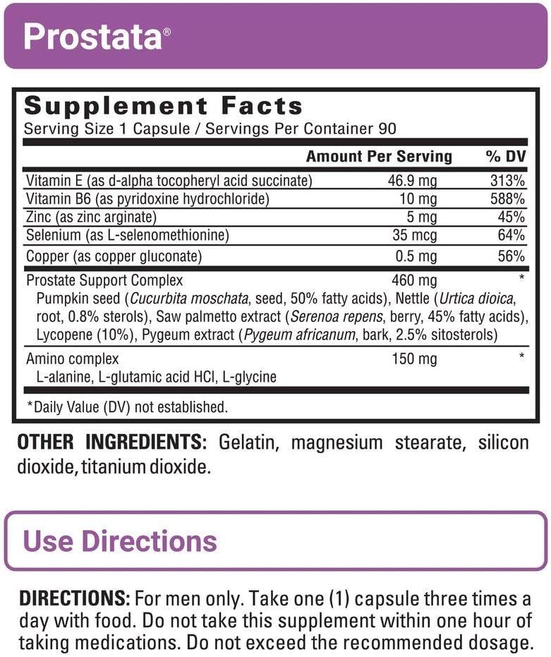 U.S. Doctors' Clinical Prostata Supplement for Men - Supports Urinary Health with Saw Palmetto & Vitamins - 60 Capsules