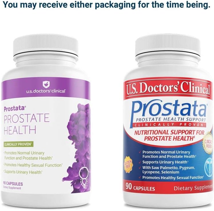 U.S. Doctors' Clinical Prostata Supplement for Men - Supports Urinary Health with Saw Palmetto & Vitamins - 60 Capsules
