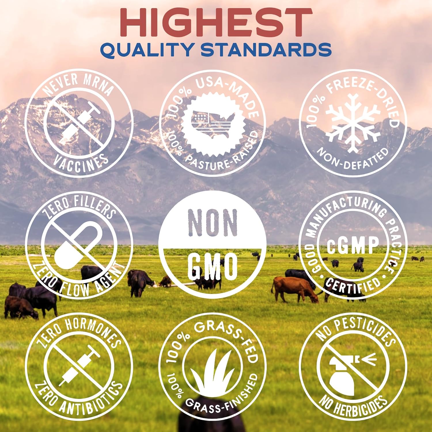 USA Grass Fed Beef Liver Capsules | Non GMO & Hormone Free | Immunity & Energy Booster | Rich in Vitamin A & B-12 | Freeze Dried (180ct, 3000mg)