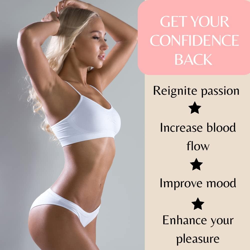 USA-Made Female Libido Booster Pills with Horny Goat Weed - Boost Energy, Mood, Desire - 60 Capsules - KUR Live Simply Esposa