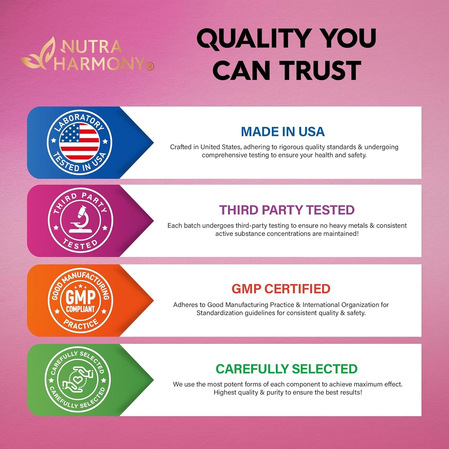 USA Made NUTRAHARMONY 11-in-1 Vitamin B Complex with Vitamin C - Energy, Brain & Heart Support for Men & Women - 2 Pack