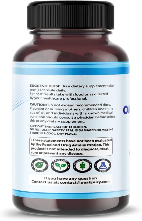 USA-Made PEAKPURY Coenzyme Q-10, Red Yeast Rice, Quercetin, Magnesium Malate, Glycinate, Citrate Supplement