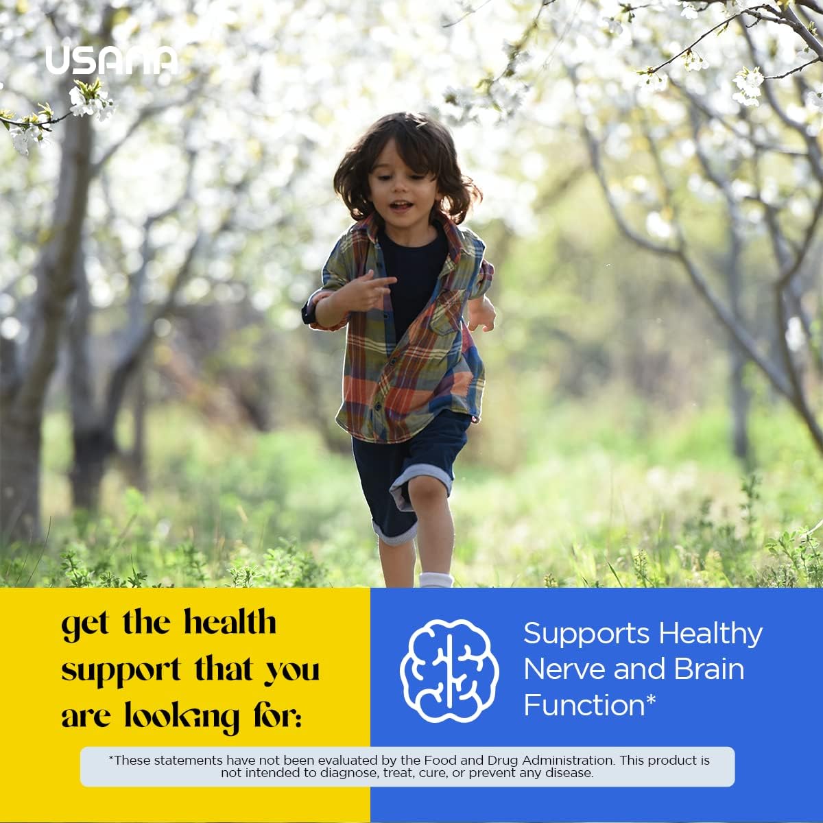 USANA BiOmega Jr. Omega 3 Fish Oil Supplement for Kids 4+ - 14 Packets
