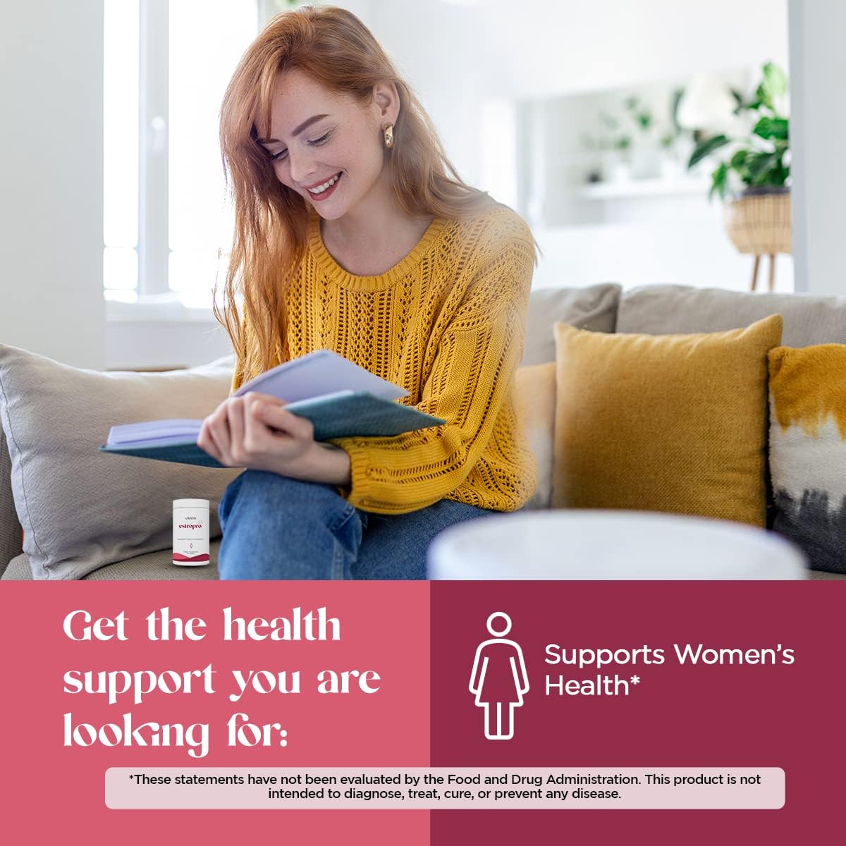 USANA EstroPro Tablets with Phytoestrogens for Menopause Symptom Relief - 28 Day Supply