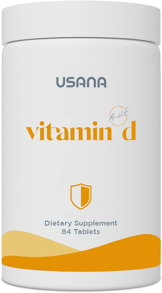 USANA Vitamin D Maximum-Strength Supplement - 2,000 IU Immune Support - 84 Tablets