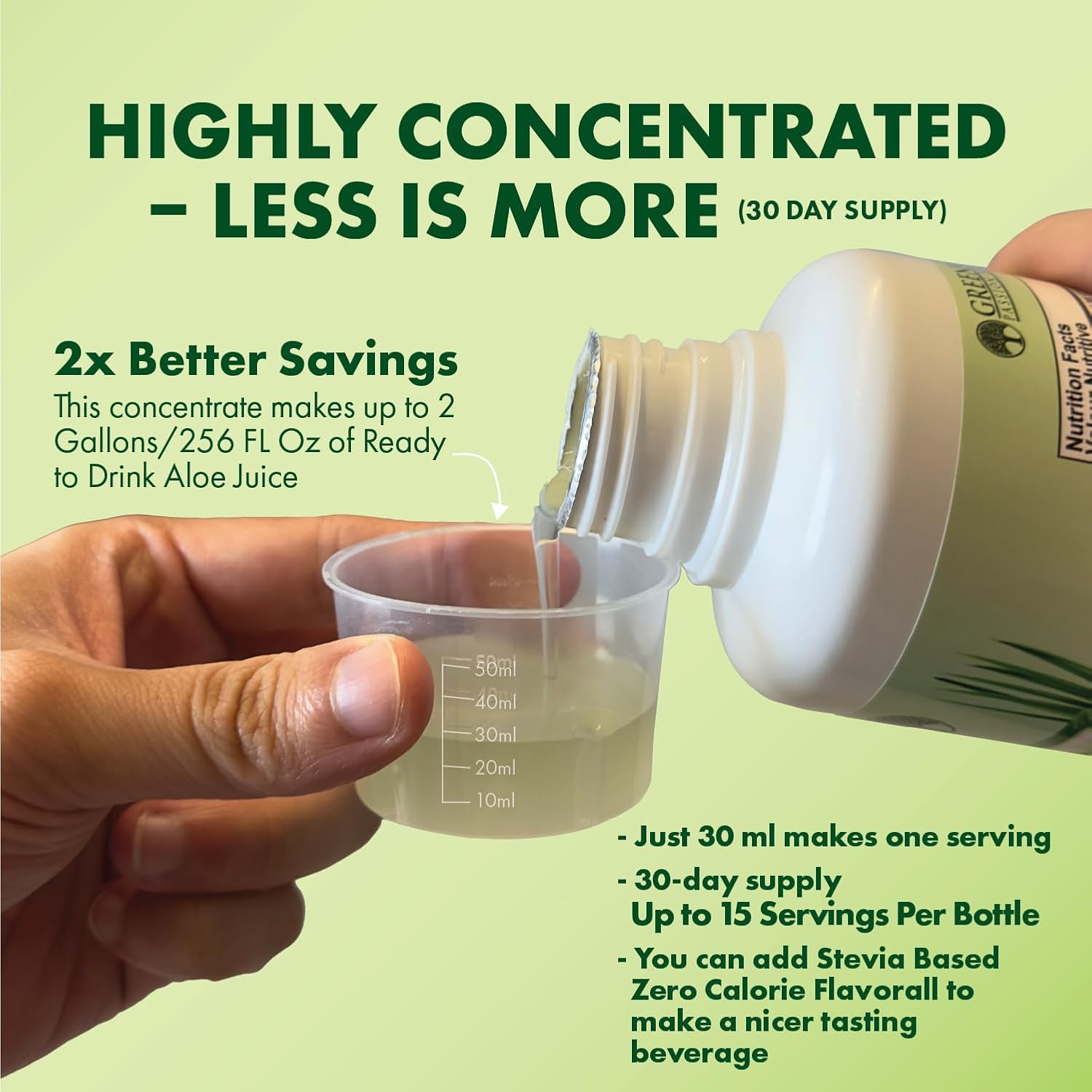 USDA Certified Aloe Juice Shots with Wheatgrass & Flavorall for Gut Detox, Immunity & Skin - Pineapple Flavor, 30-Day Supply