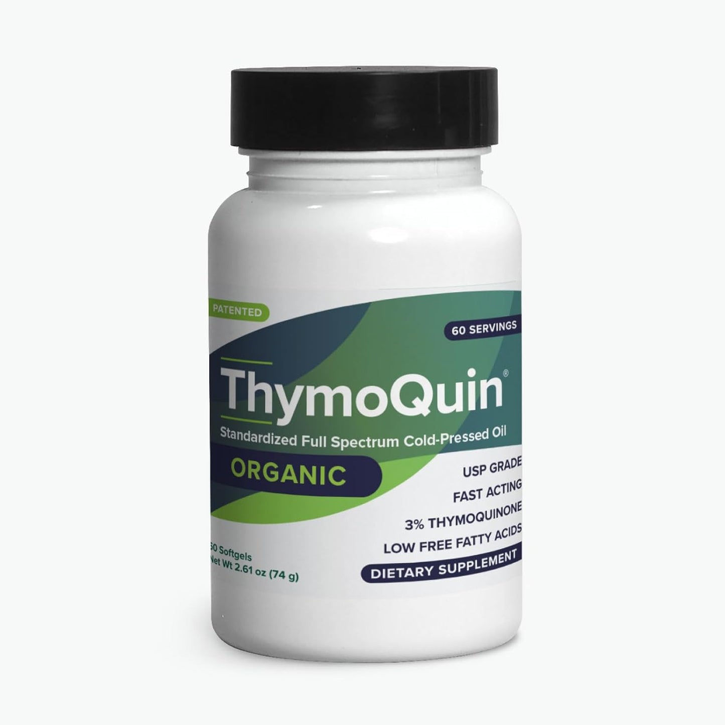 USDA Certified Organic Black Seed Oil 2 Pack | Cold-Pressed Nigella Sativa with 3% Thymoquinone | Immune, Skin, & Joint Health Support