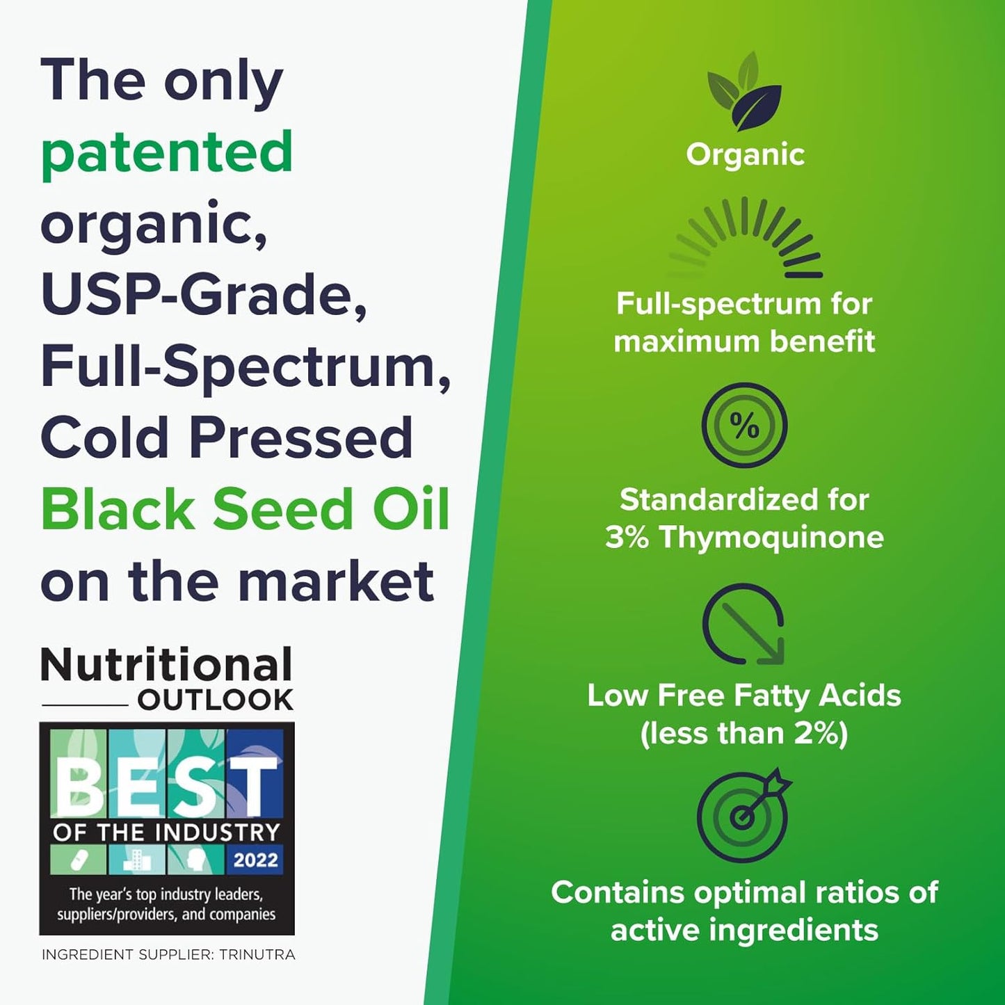 USDA Certified Organic Black Seed Oil 2 Pack | Cold-Pressed Nigella Sativa with 3% Thymoquinone | Immune, Skin, & Joint Health Support