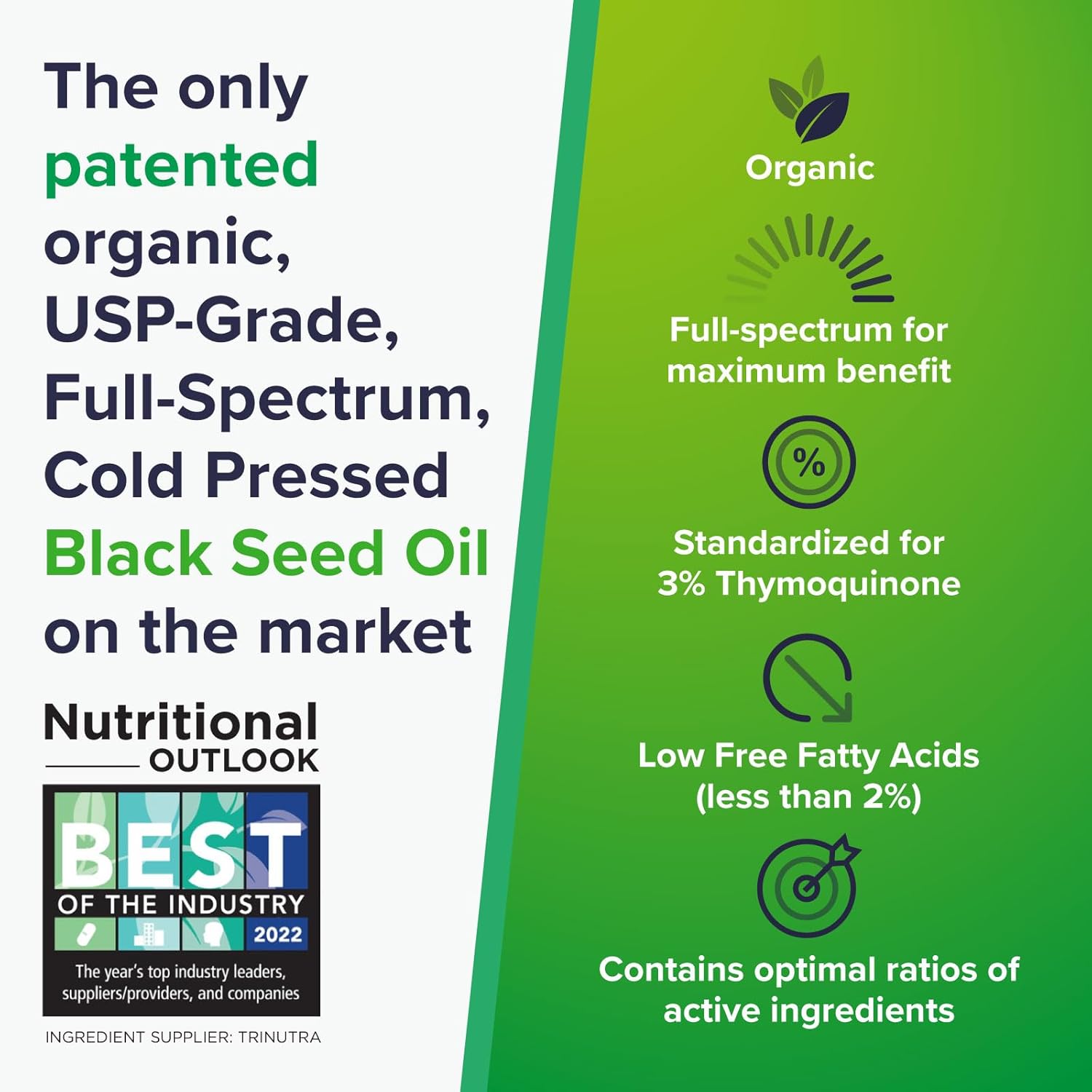 USDA Certified Organic Black Seed Oil 2 Pack | Cold-Pressed Nigella Sativa with 3% Thymoquinone | Immune, Skin, & Joint Health Support