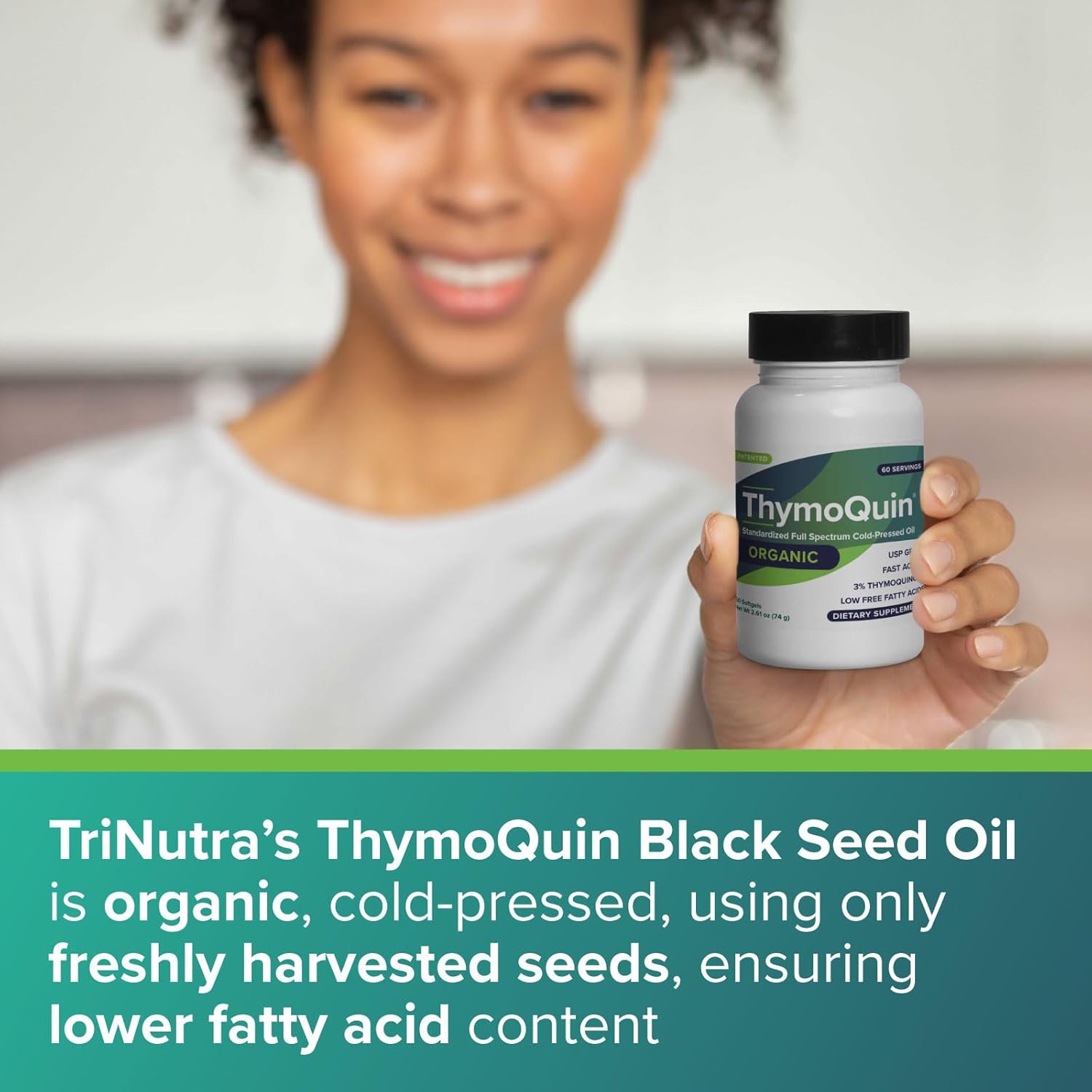 USDA Certified Organic Black Seed Oil 2 Pack | Cold-Pressed Nigella Sativa with 3% Thymoquinone | Immune, Skin, & Joint Health Support