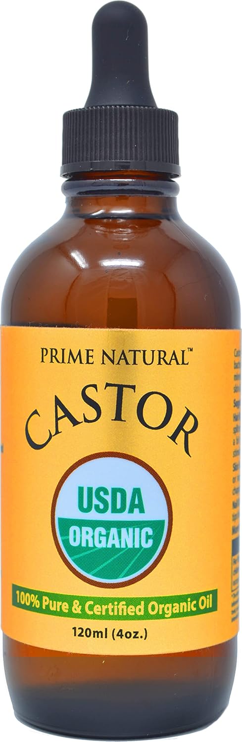USDA Certified Organic Black Seed Oil & Castor Oil Bundle - Cold Pressed, Virgin, Unrefined - Non-GMO, Vegan, Preservative-Free