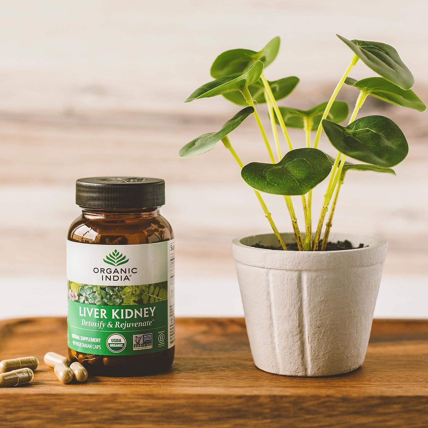 USDA Certified Organic Liver and Kidney Cleanse Detox Supplement - Supports Healthy Function, Detoxify and Rejuvenate - Vegan Herbal Capsules for Repair - Non-GMO - 90 Count