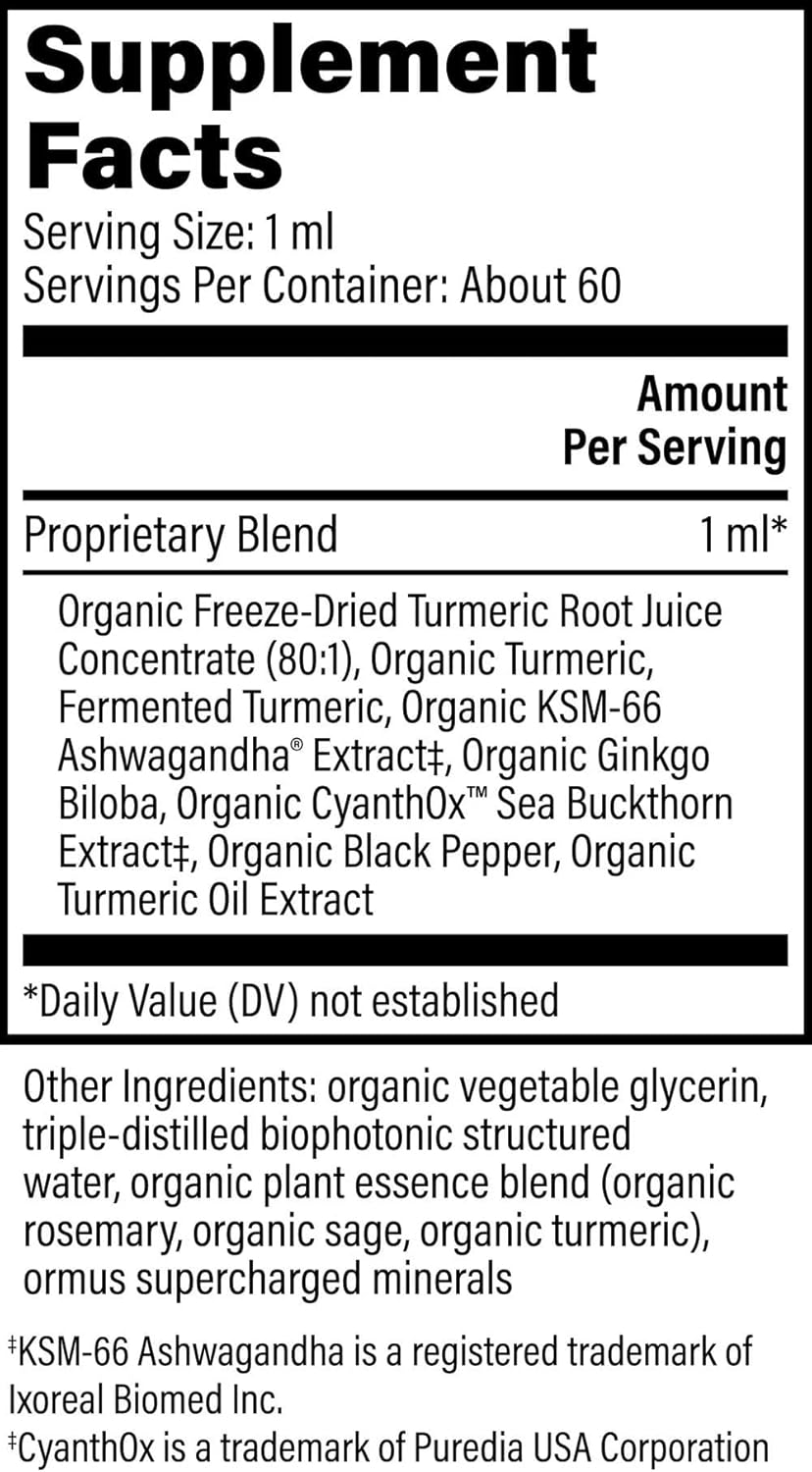 USDA Organic Brain Health Supplements for Memory & Focus - Nootropic Formula for Mental Clarity - Advanced Focus Support for Adults - 2 Fl Oz