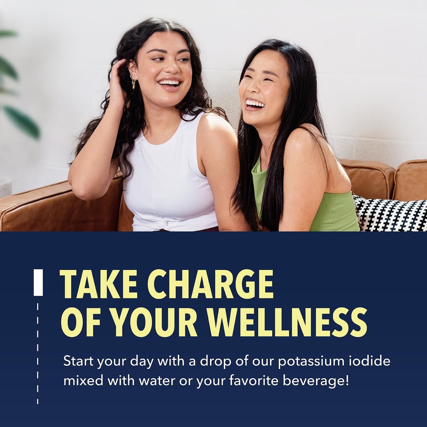 USDA Organic Iodine Liquid Drops for Thyroid Health & Hormone Balance - 1-Year Supply - 1 Fl Oz - Vegan, Non-GMO, Gluten-Free