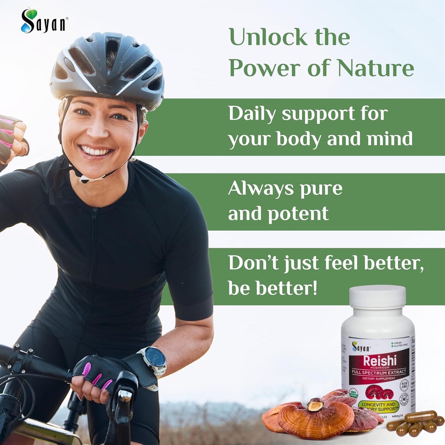 USDA Organic Reishi Mushroom Extract Capsules - 90 Count, 440mg - Immune Support & Longevity Supplement - Vegan & Non-GMO with No Fillers - Pure & Potent Formula for Vitality & Wellness