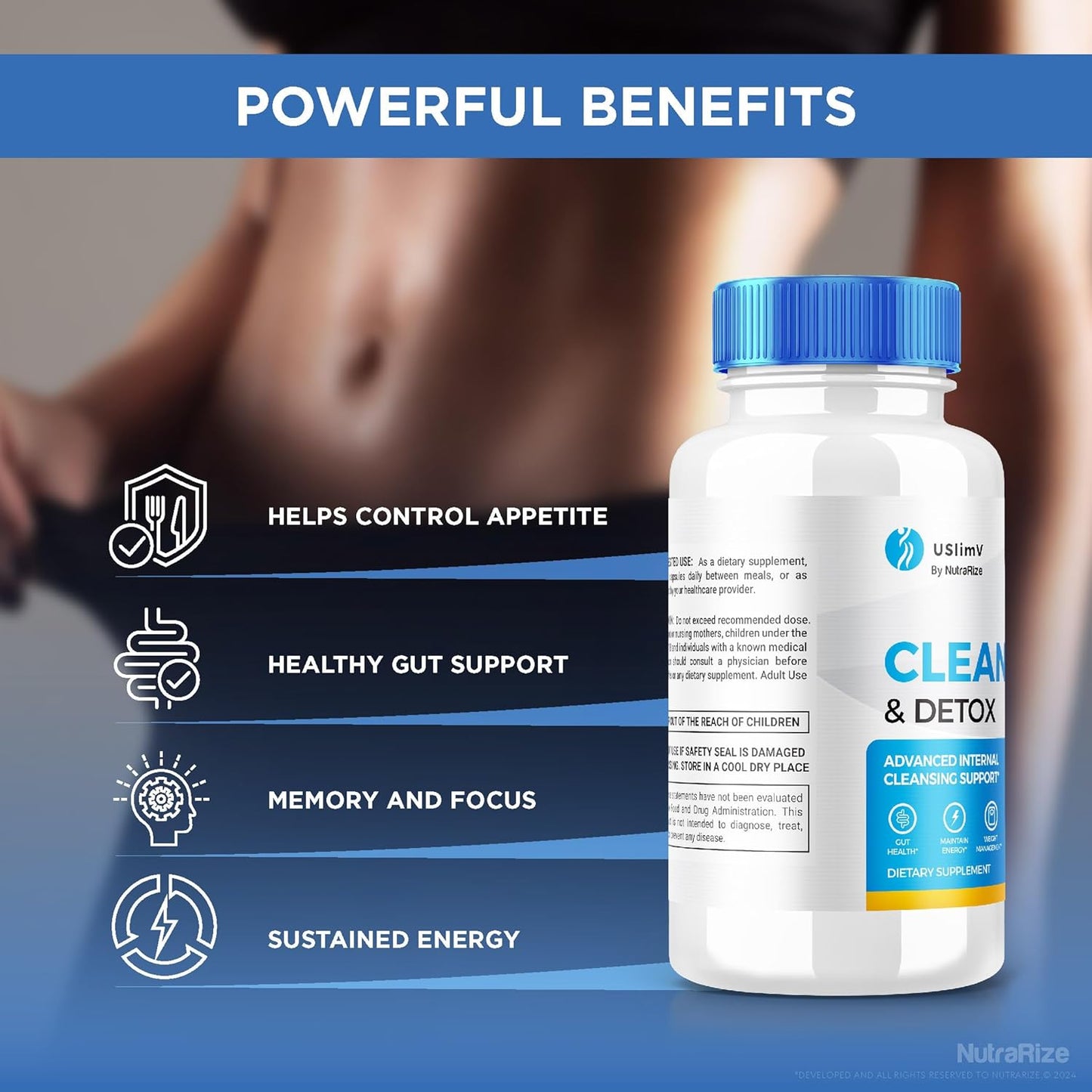 USlimV Keto ACV Capsules - 2 Pack for Advanced Internal Cleansing Support, All Natural Slimming Formula Pills with Vitamins Formula - NutraRize USlimV Reviews