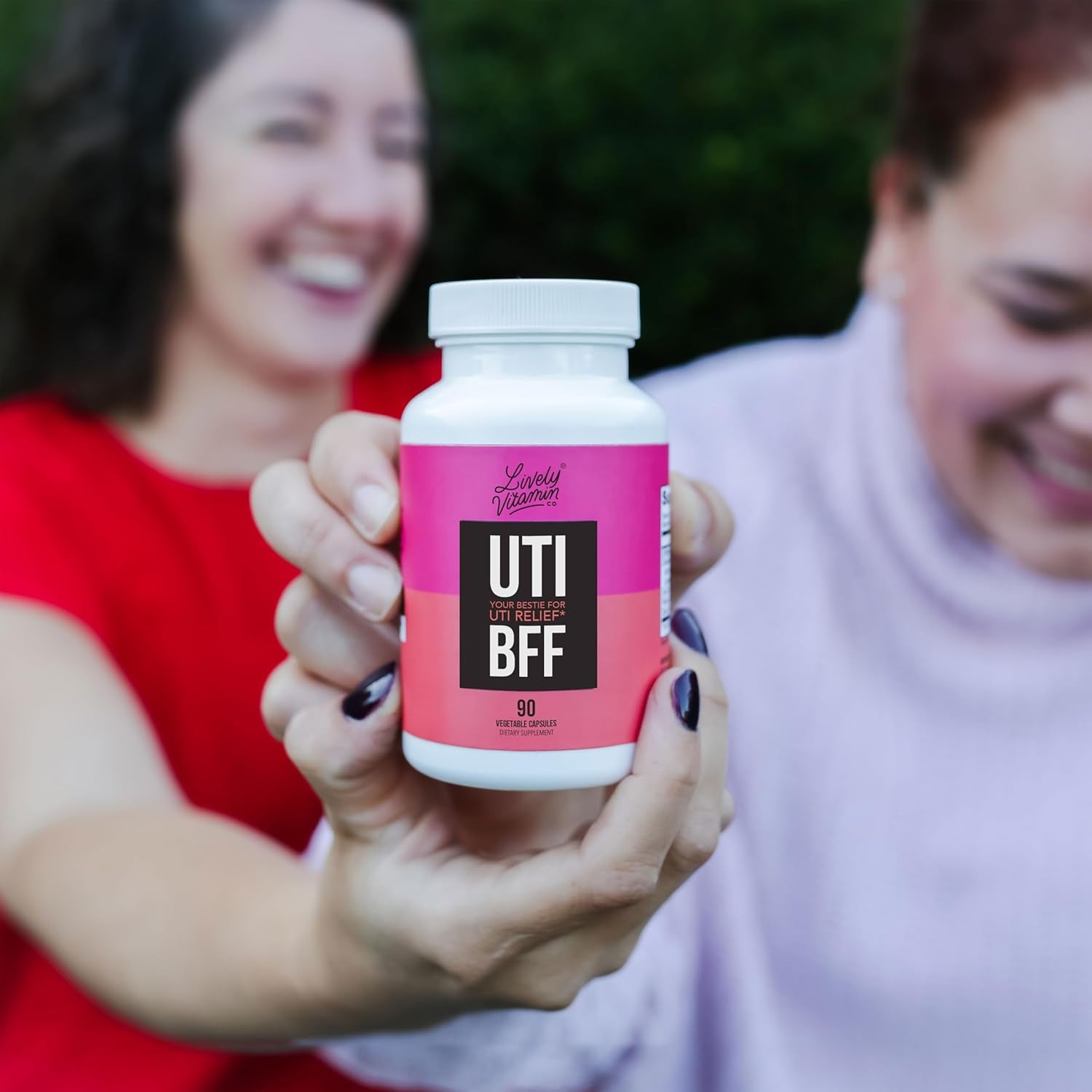 UTI BFF Supplement for Bladder & Prostate Health - Urinary Tract Infections - Cranberry, Holy Basil, Green Tea, D-Mannose - 120 Capsules