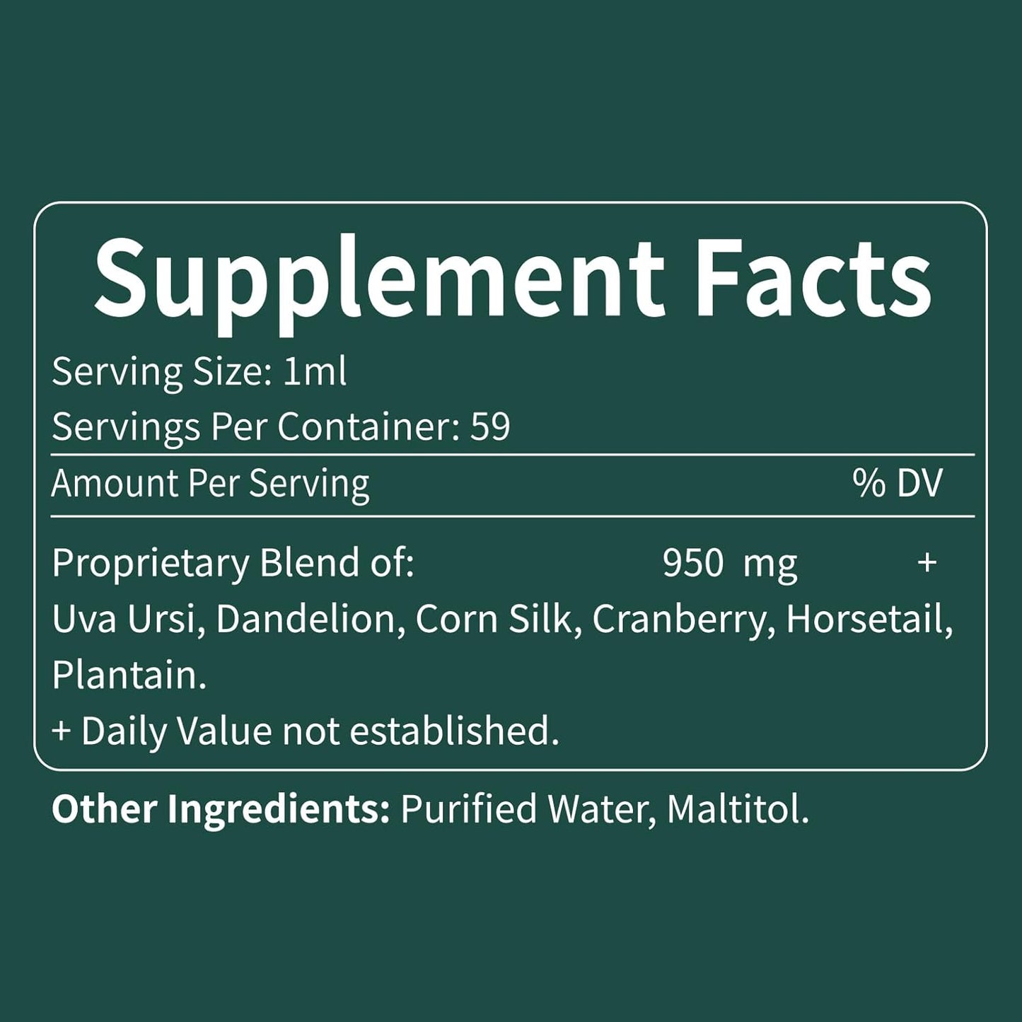Uva Ursi Herbal Liquid Drops for Urinary Health - Diuretic & Detox Support - Antioxidant Rich - 2oz