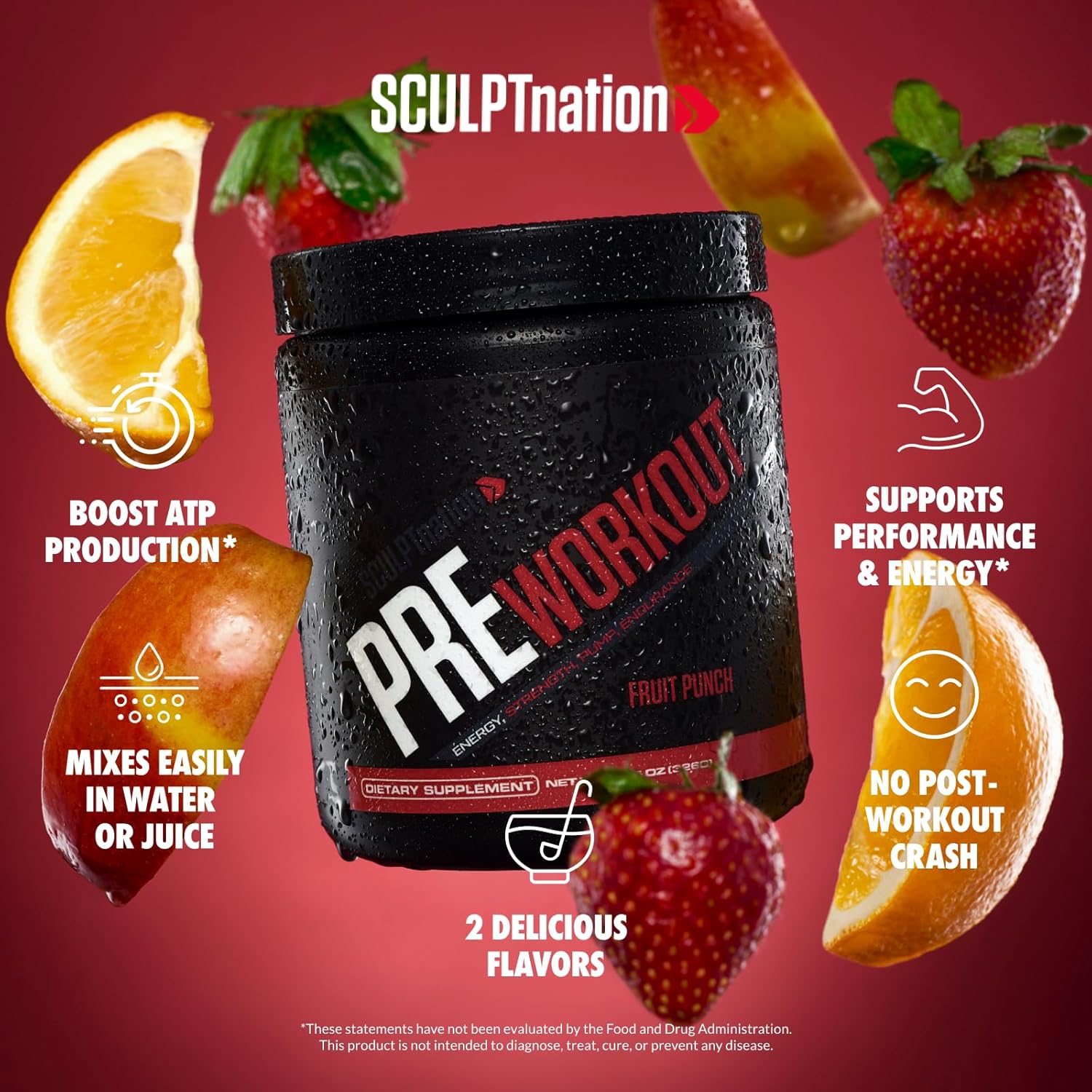 V Shred Test Boost Max and Pre Workout Fruit Punch Bundle by Sculpt Nation for Optimal Performance and Energy Boost