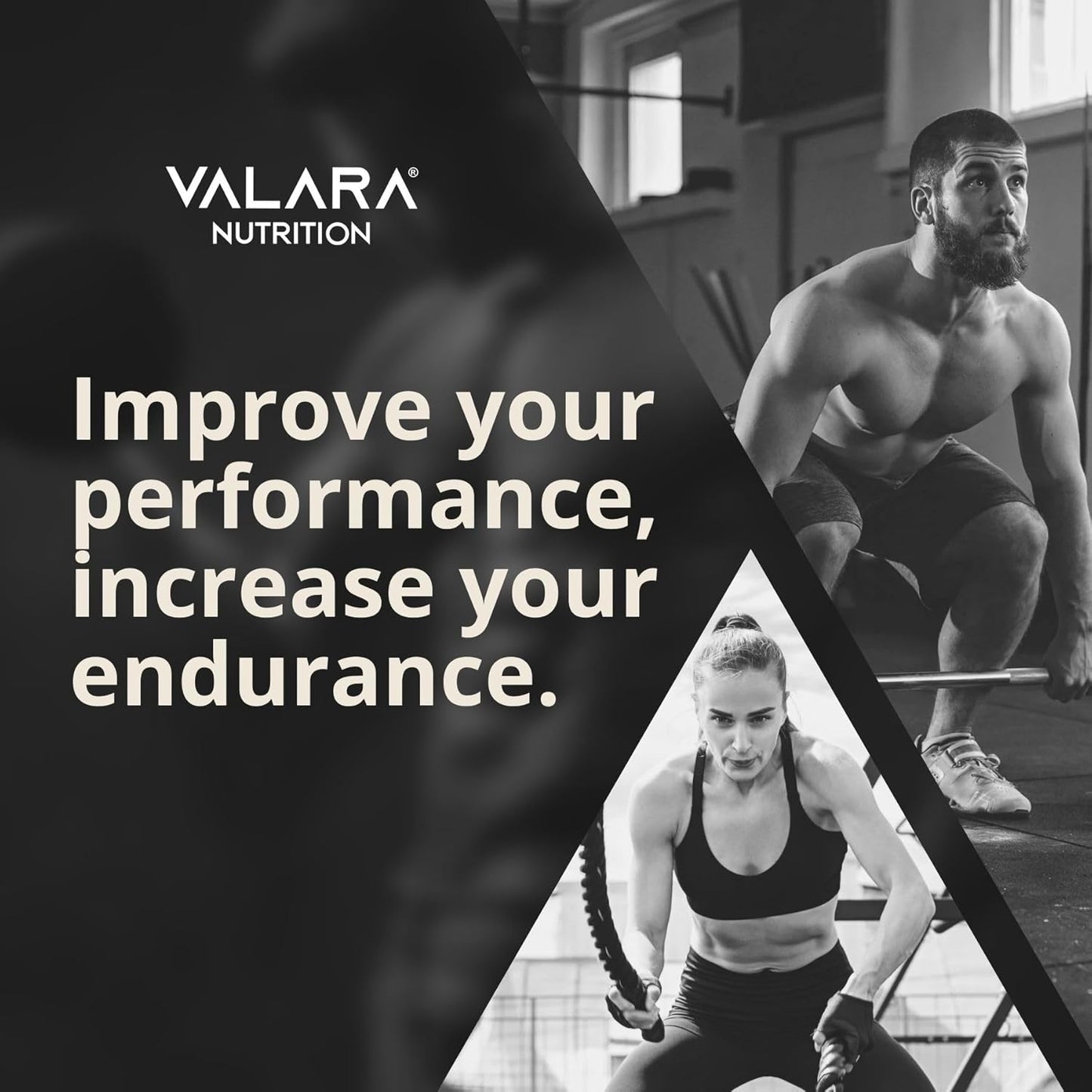 Valara Boost Recovery Creatine Monohydrate Powder - 450g, 90 Servings, Unflavored, Vegan, Keto - 5000mg Per Serv