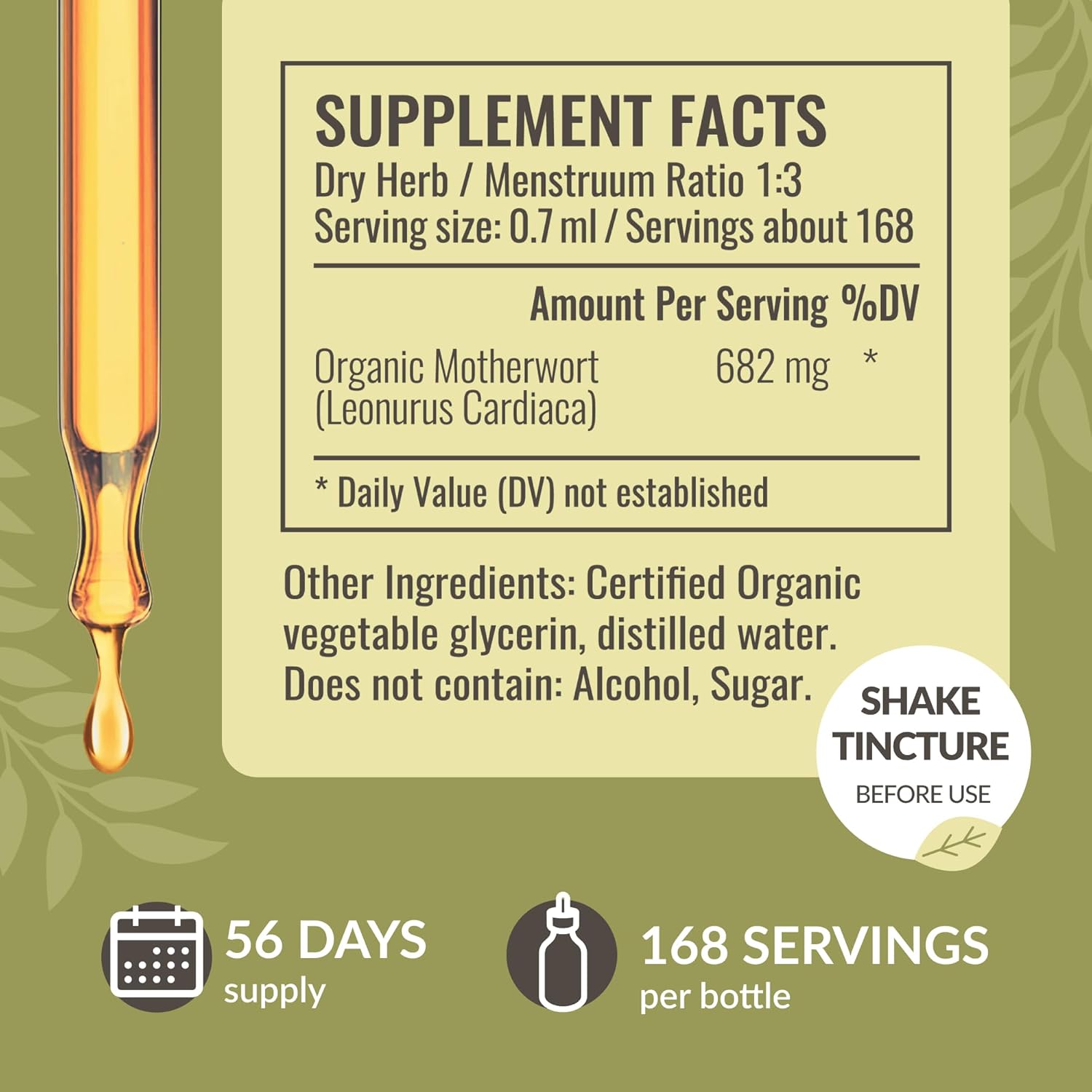 Valerian Root Gummies and Motherwort Liquid Drops Bundle - HERBAMAMA - 1800mg - Vegan, Non-GMO, Gelatin & Alcohol-Free - 2 Pack