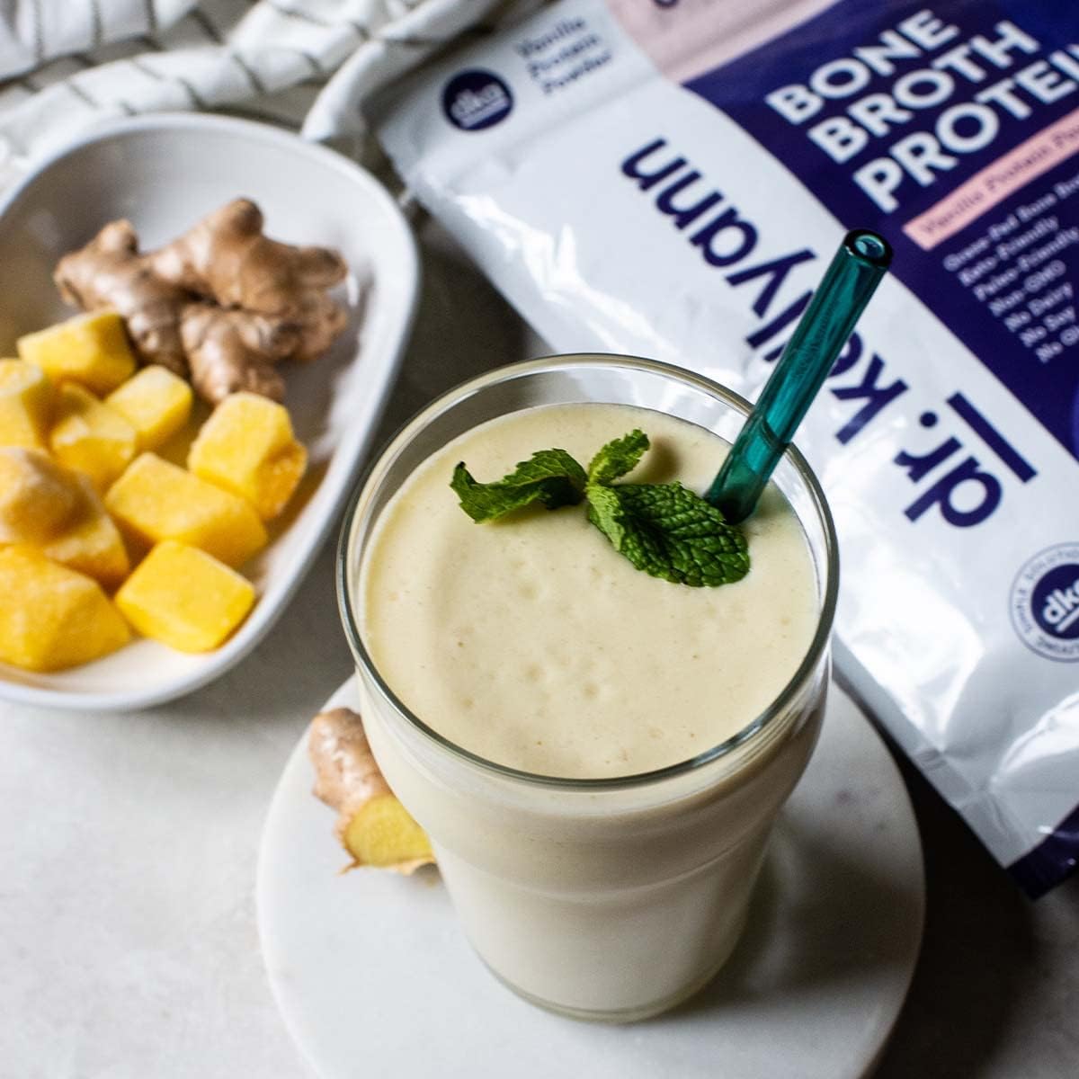 Vanilla Bone Broth Protein Powder - 30 Servings, 21g Protein, Grass-Fed Collagen, Sugar-Free, Keto & Paleo-Friendly