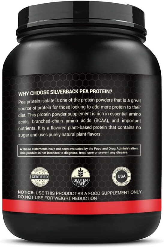 Vanilla Flavored 100% Pea Protein Powder - 2lb Size