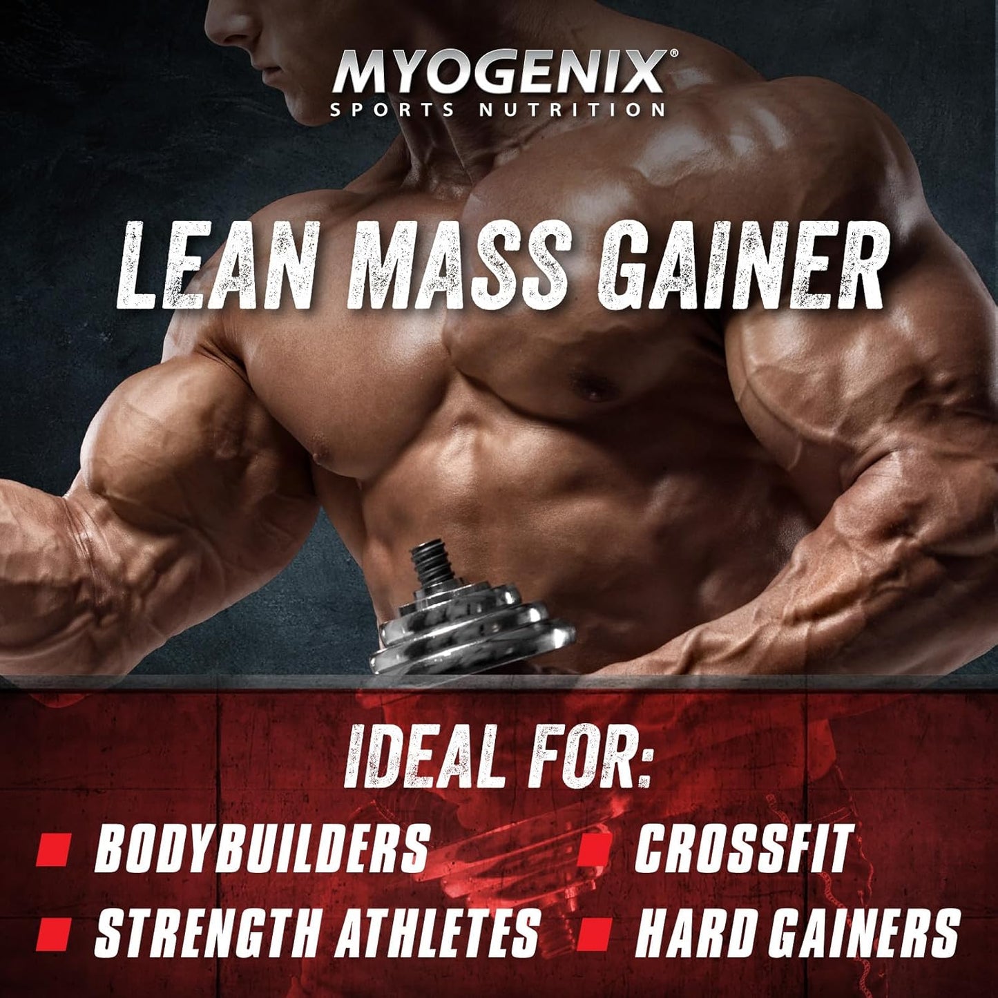 Vanilla Flavored Myogenix Critical Mass Protein Powder for Muscle Mass Weight Gain - 6.01 lbs