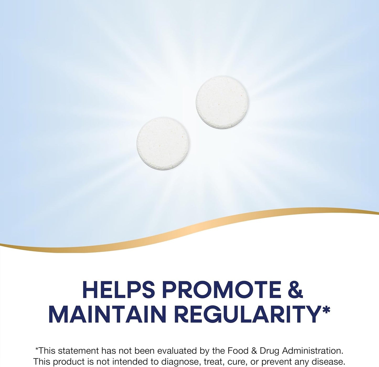 Vanilla Flavored Nature's Way Fiber Delights Chewable Tablets for Daily Regularity - 60 Count