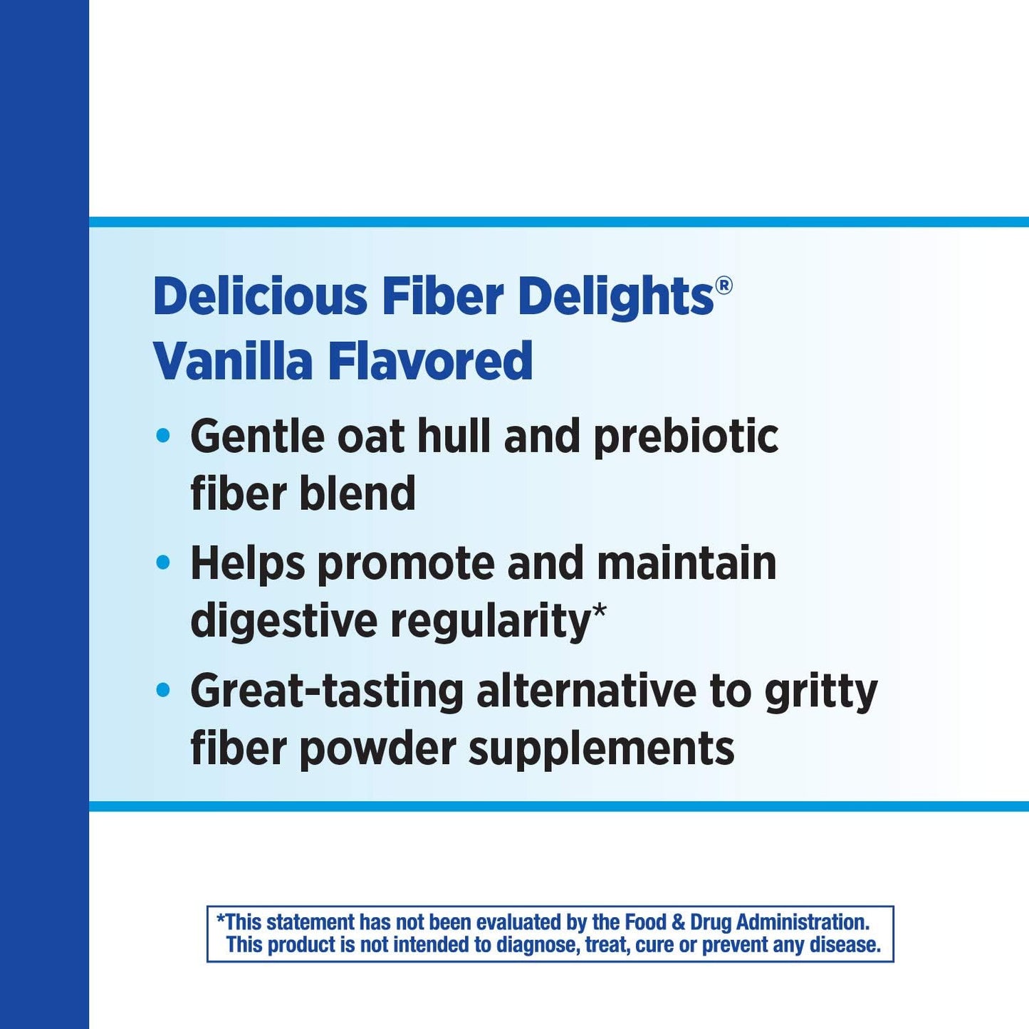 Vanilla Flavored Nature's Way Fiber Delights Chewable Tablets for Daily Regularity - 60 Count