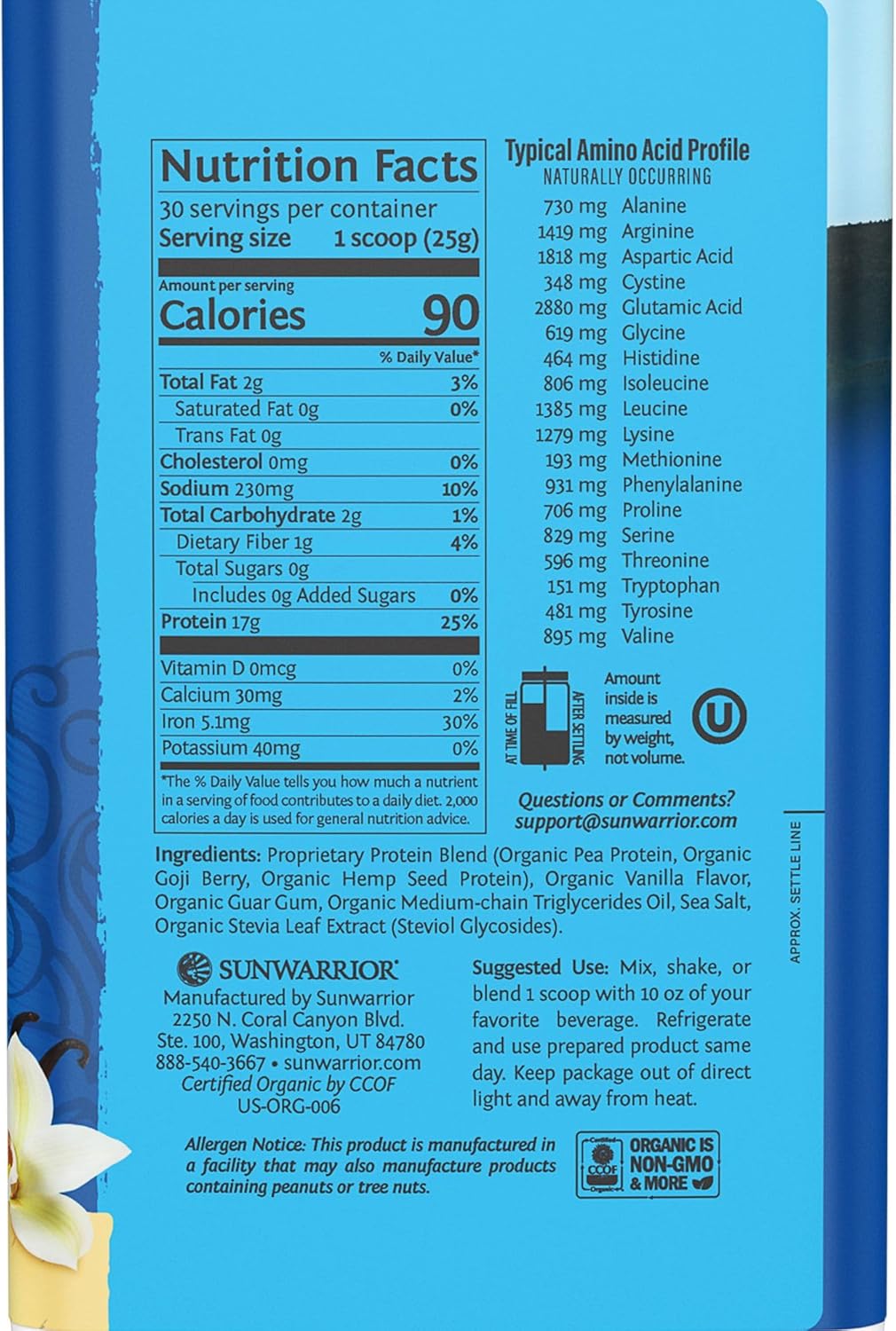 Vanilla Flavored Plant-Based Protein Powder & Collagen Peptide Powder Bundle - 30 Servings Protein Powder + 20 Servings Collagen Peptide Powder